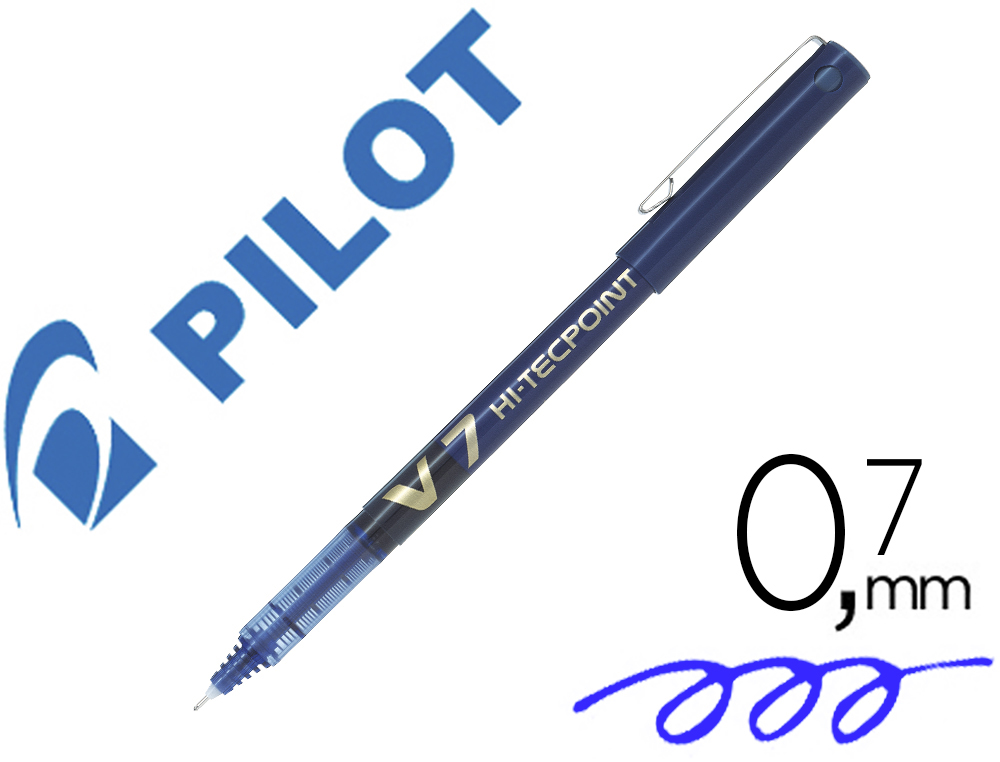 [18426] Rotulador pilot punta aguja v-7 azul 0.7 mm