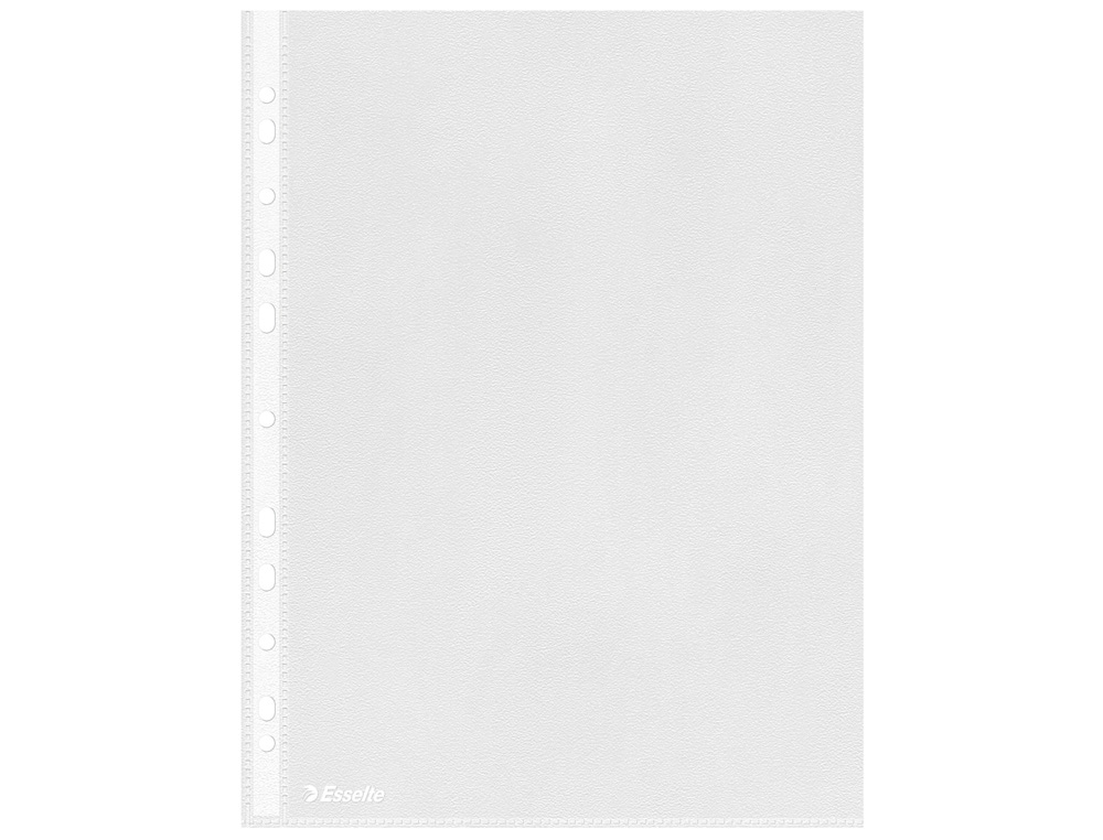 [241158] Funda multitaladro esselte din a4 polipropileno piel de naranja con refuerzo bolsa de 100 unidades