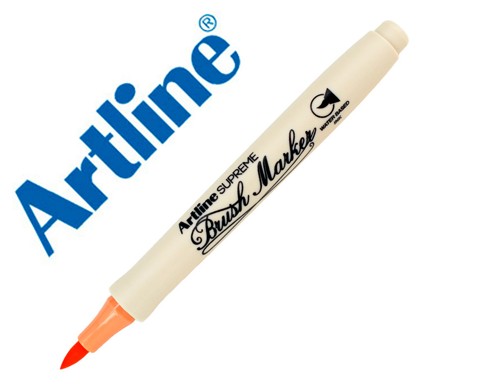 [165898] Rotulador artline supreme brush epfs pintura base de agua punta tipo pincel trazo fino ocre