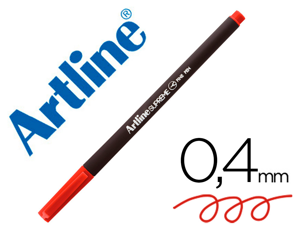 [165852] Rotulador artline supreme epfs200 fine liner punta de fibra rojo oscuro 0,4 mm