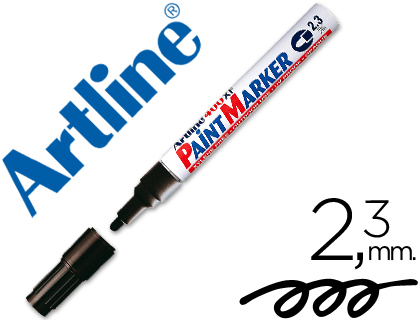 [26397] Rotulador artline marcador permanente ek-400 xf negro -punta redonda 2.3 mm -metal caucho y plastico