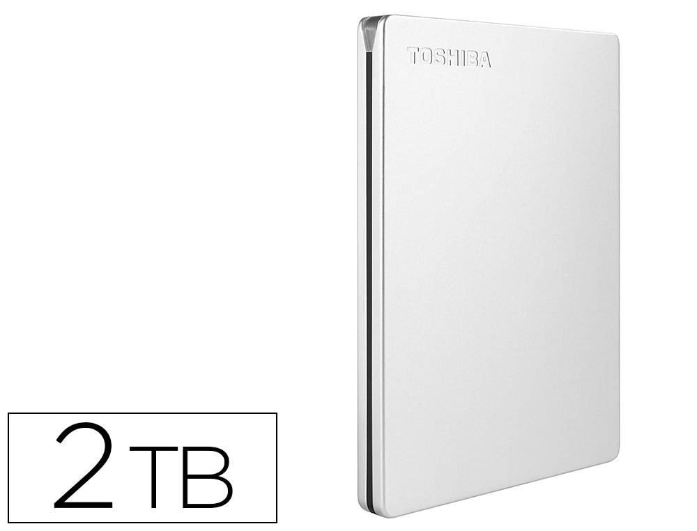[160400] Disco duro externo toshiba canvio slim hdd 2,50/' 5.000 mbit/s usb 3.0 2 tb color blanco