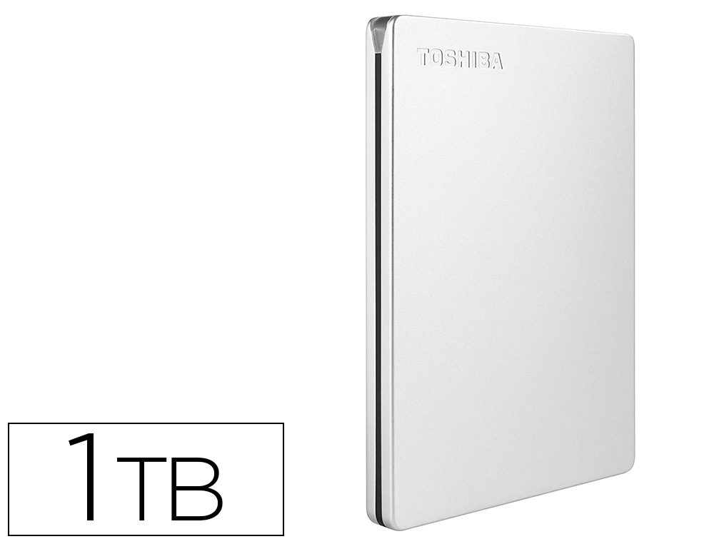 [160398] Disco duro externo toshiba canvio slim hdd 2,50/' 5.000 mbit/s usb 3.0 1 tb color blanco