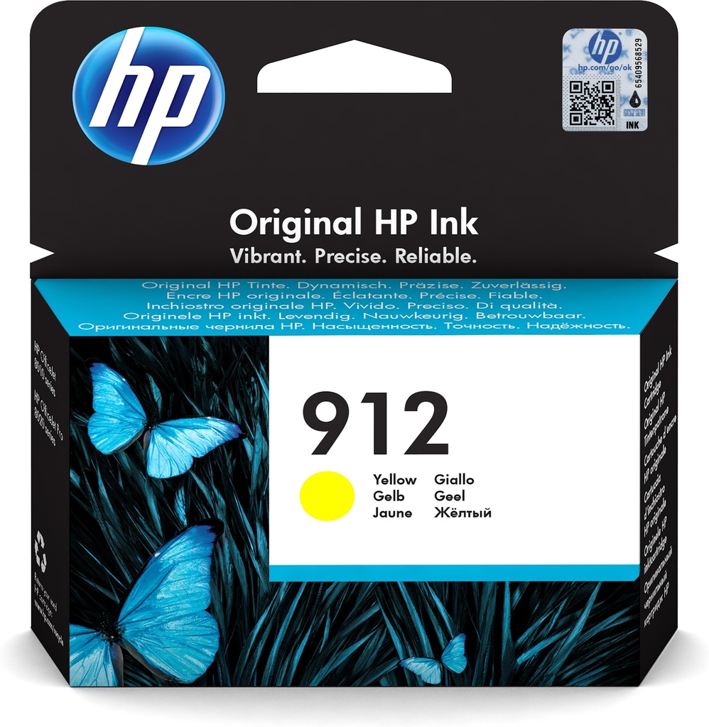 [32891] HP nº912 Cartucho Amarillo Officejet 8012, 8014, 8015, Officejet Pro 8022, 8024, 8025, 8035