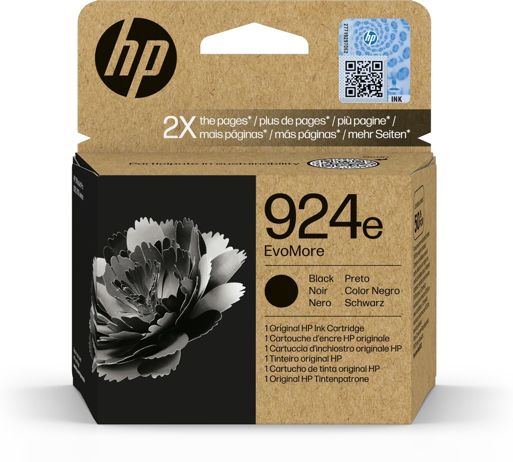 [58711] HP 924e Cartucho Negro OfficeJet Pro 8120, 8130 series