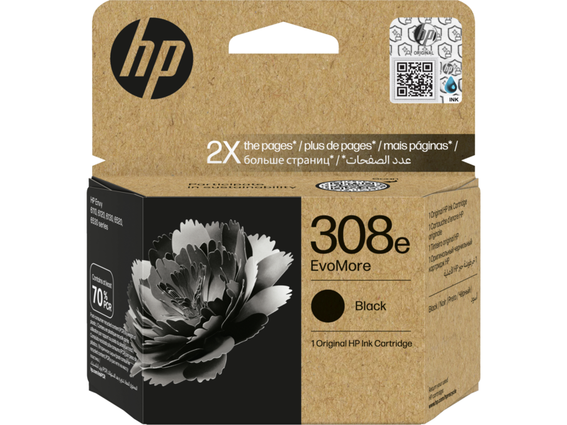 [62593] HP Cartucho 308e EvoMore Negro 320p