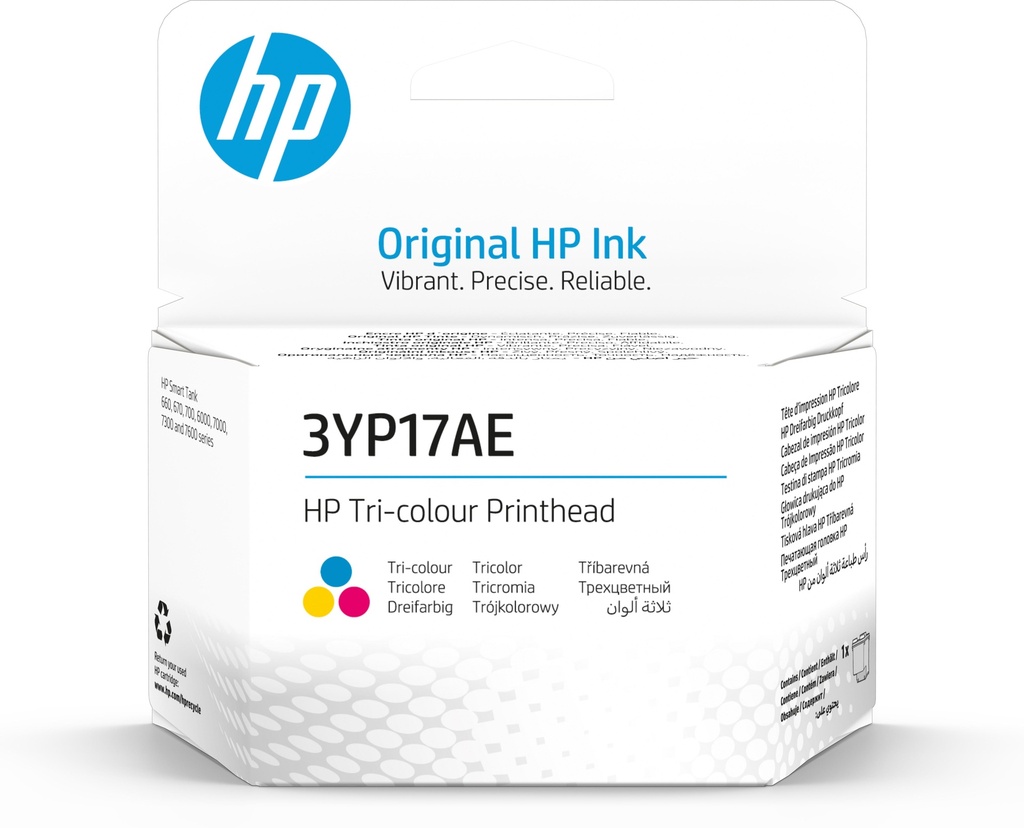 [46217] HP Cabezal Tri-Color 3YP17AE para Smart Tank 7000