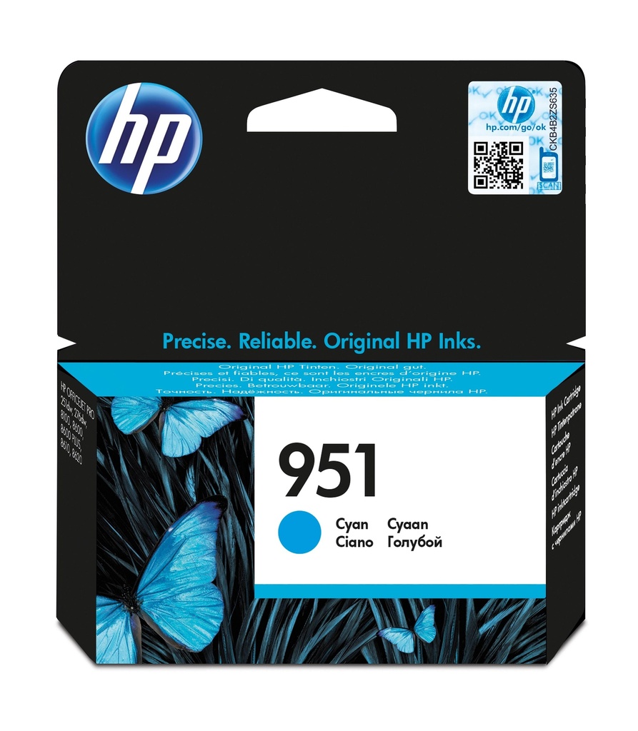 [18965] HP CARTUCHO INYECCION TINTA CIAN nº951