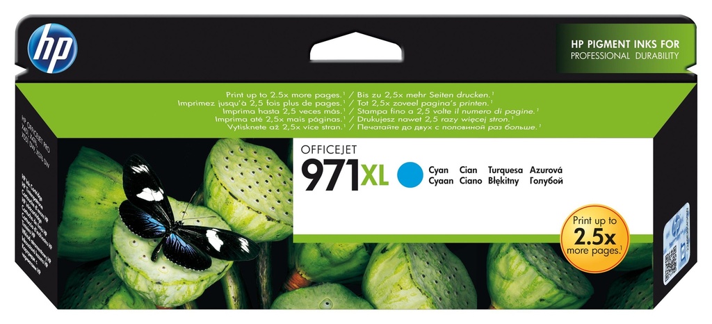 [17701] HP Offijet Pro X451/476/551 Cartucho Cian Nº971XL