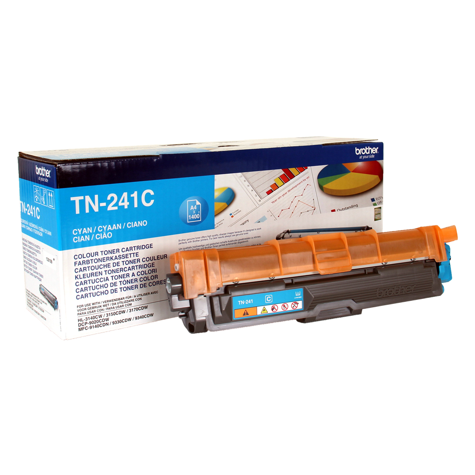 [17528] [TN241C] BROTHER Toner cian  HL3140CW/HL3150CDW/DCP9020CDW   1.400 paginas