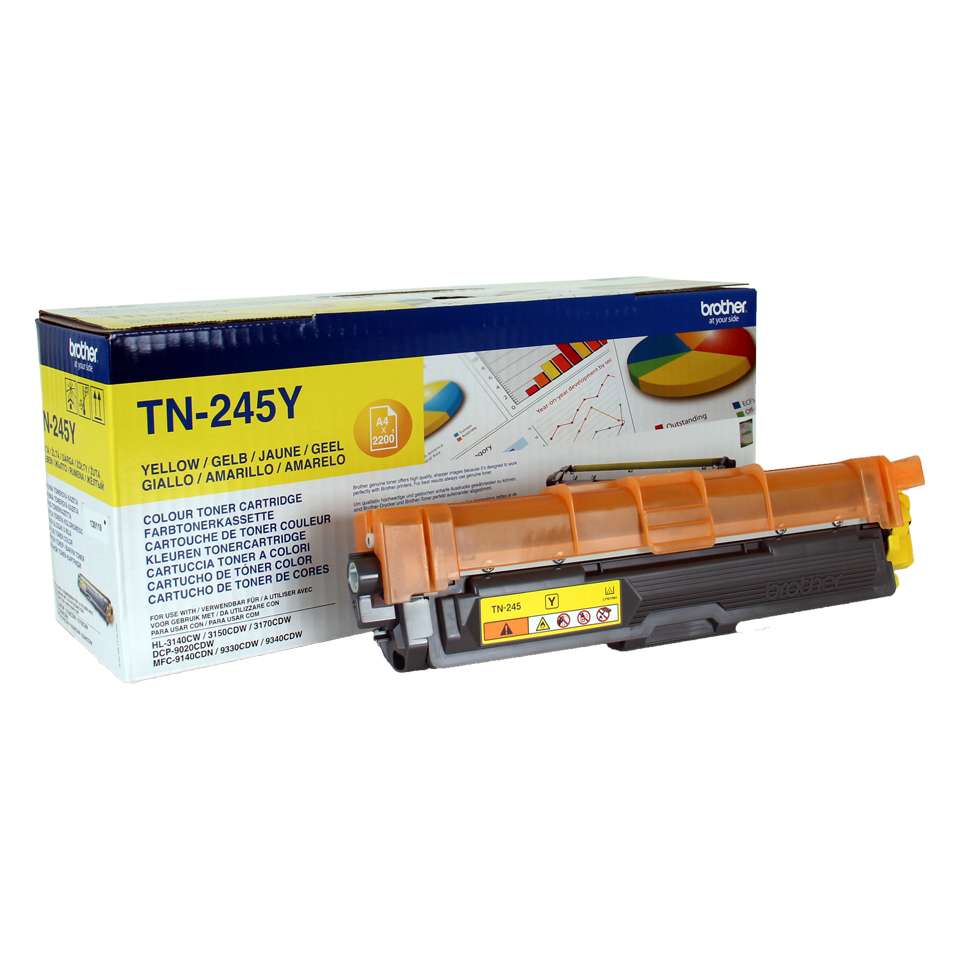 [17533] [TN245Y] BROTHER Toner Amarillo  HL3140CW/HL3150CDW Toner Amarillo 2.200 paginas