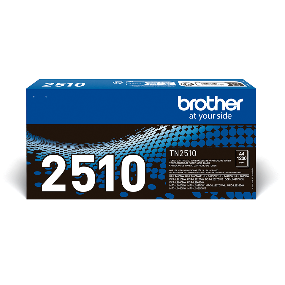 [57725] [TN2510] BROTHER TONER NEGRO HLL2400DW, HLL2445DW 1.200 PAGINAS