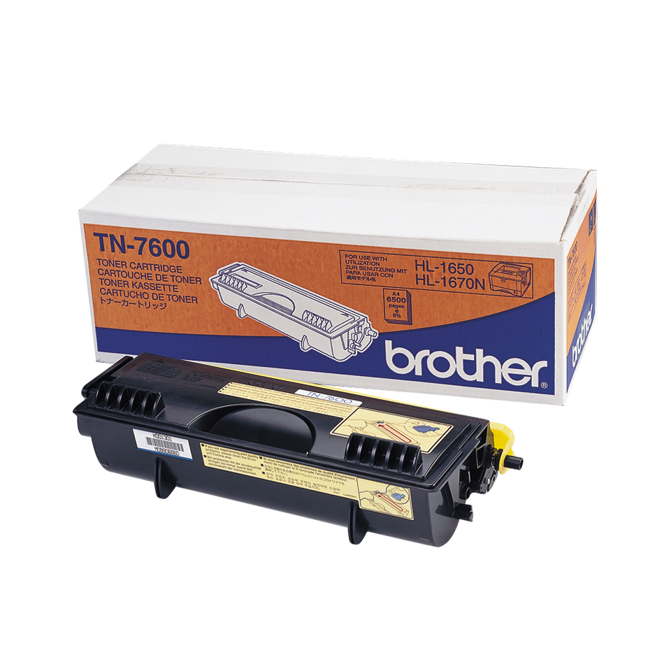 [9158] [TN7600] BROTHER Toner negro  HL-1650/1670N/1850/1870/5050, DCP-8020/8025, MFC-8420/8820 Toner, 6.500 paginas