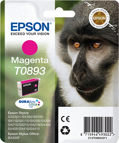 [11960] [C13T08934011] Epson Stylus S20/SX105/SX205/405 Cartucho Magenta