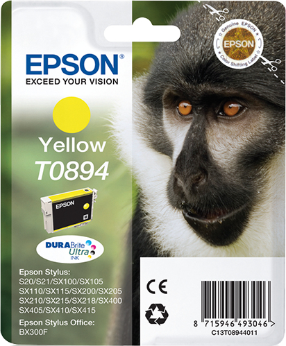 [11961] [C13T08944011] Epson Stylus S20/SX105/SX205/405 Cartucho Amarillo