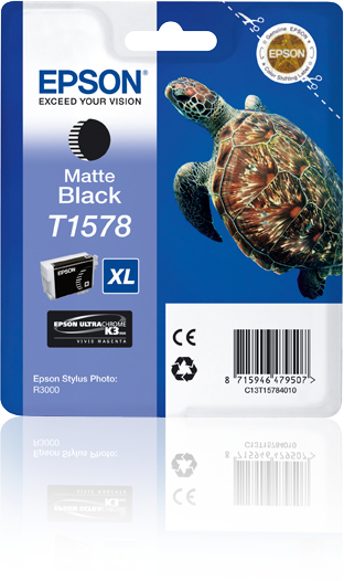 [13411] [C13T15784N10] Epson Stylus Photo R3000 Cartucho Negro Mate