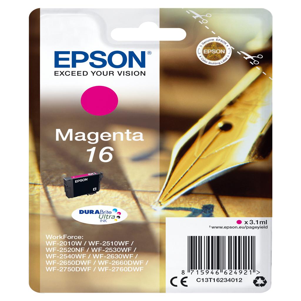 Epson DURABrite Ultra Ink Cartucho Magenta 16 (Blister+ Alarma acustico/Radiofrecuencia)