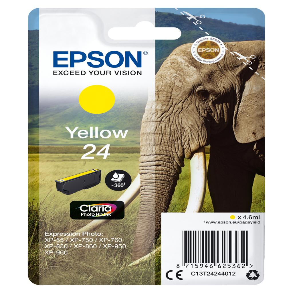 [15601] [C13T24244012] Epson Claria Photo HD Ink Cartucho Amarillo 24