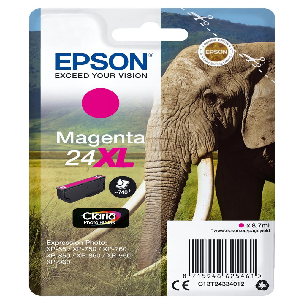 [15607] [C13T24334012] Epson Claria Photo HD Ink Cartucho Magenta 24XL
