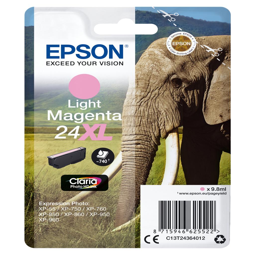 [15610] [C13T24364012] Epson Claria Photo HD Ink Cartucho Magenta claro 24XL Expression Photo XP-950