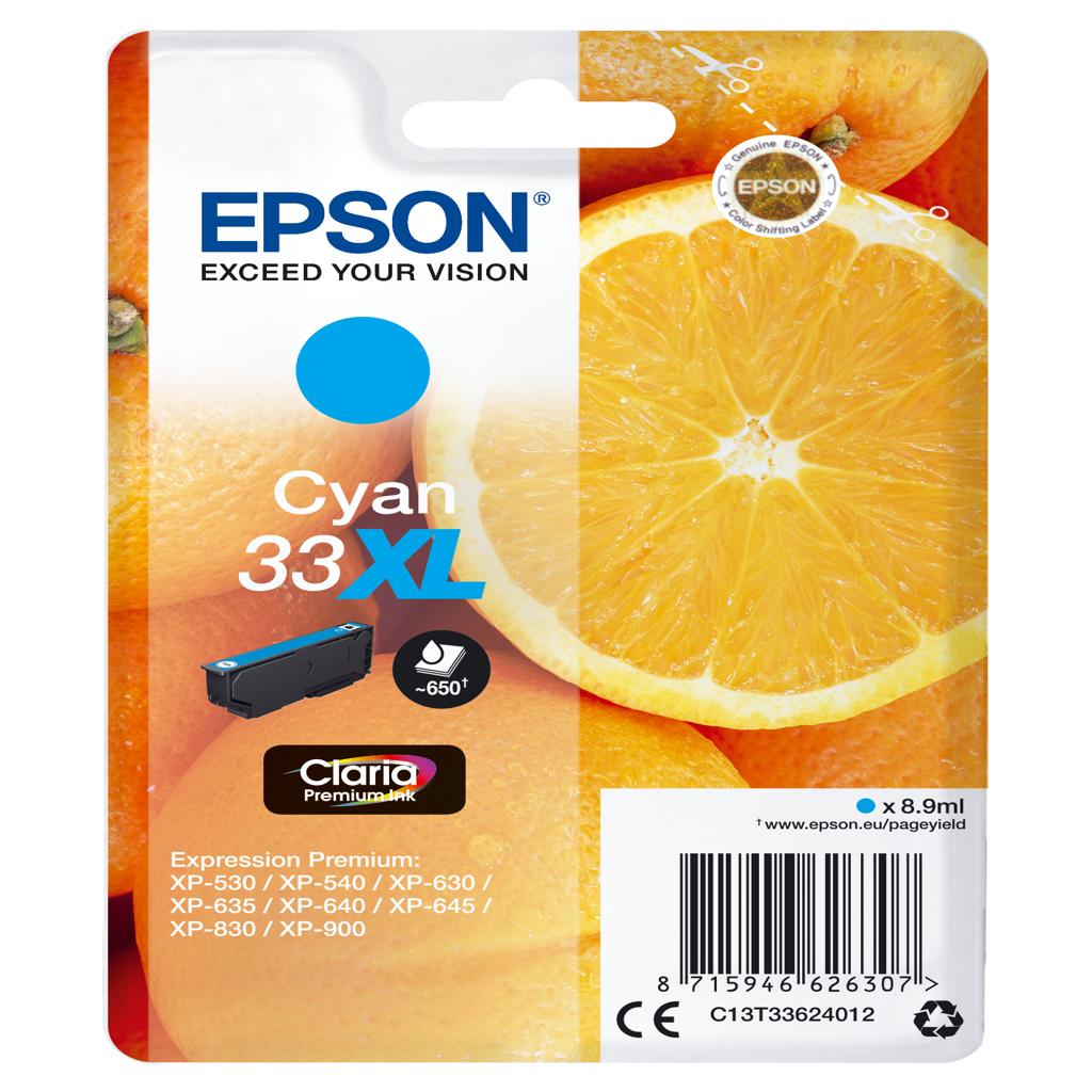 [30687] [C13T33624012] EPSON Expression Home XP-530 Cartucho Cyan 33XL