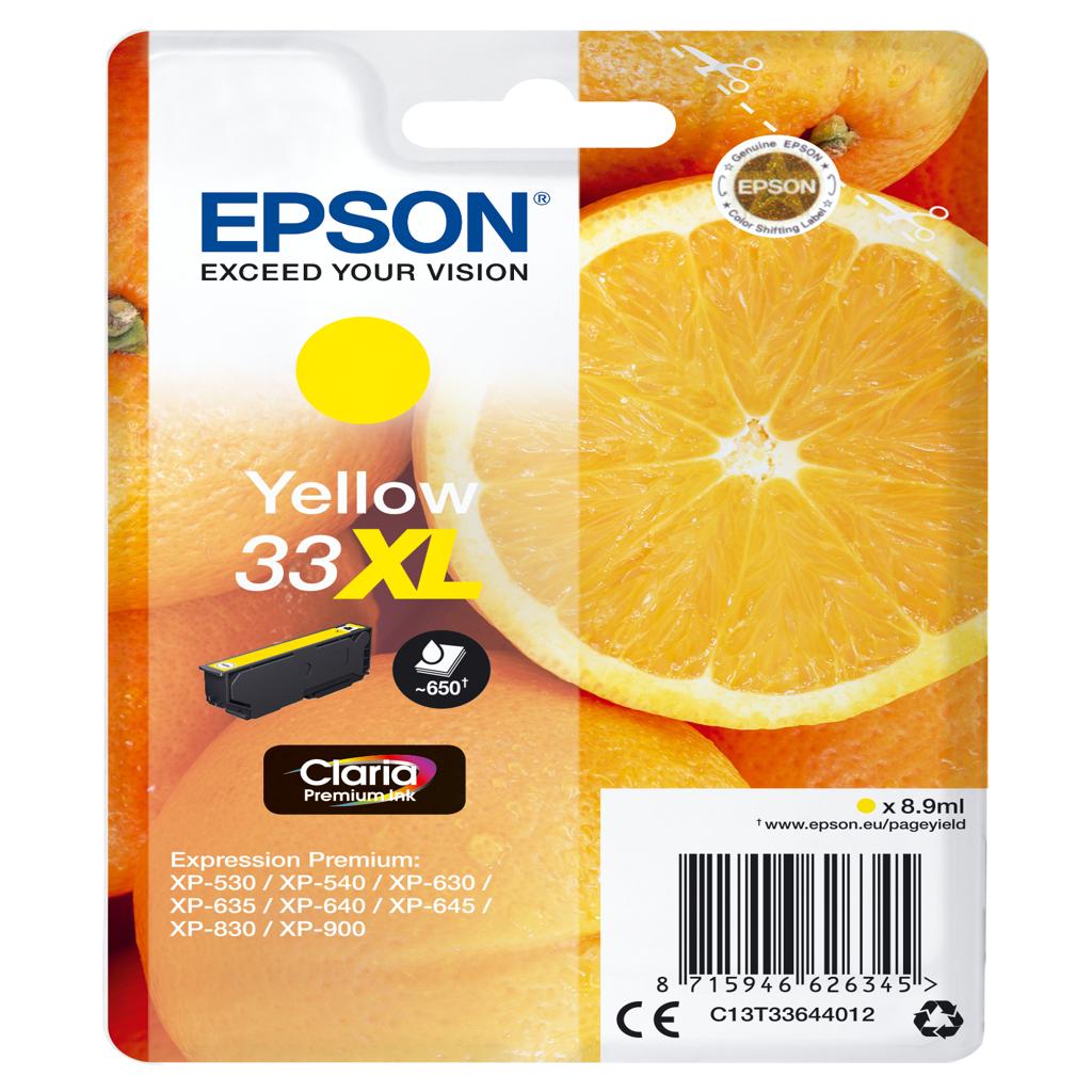 [30689] [C13T33644012] EPSON Expression Home XP-530 Cartucho Amarillo 33XL