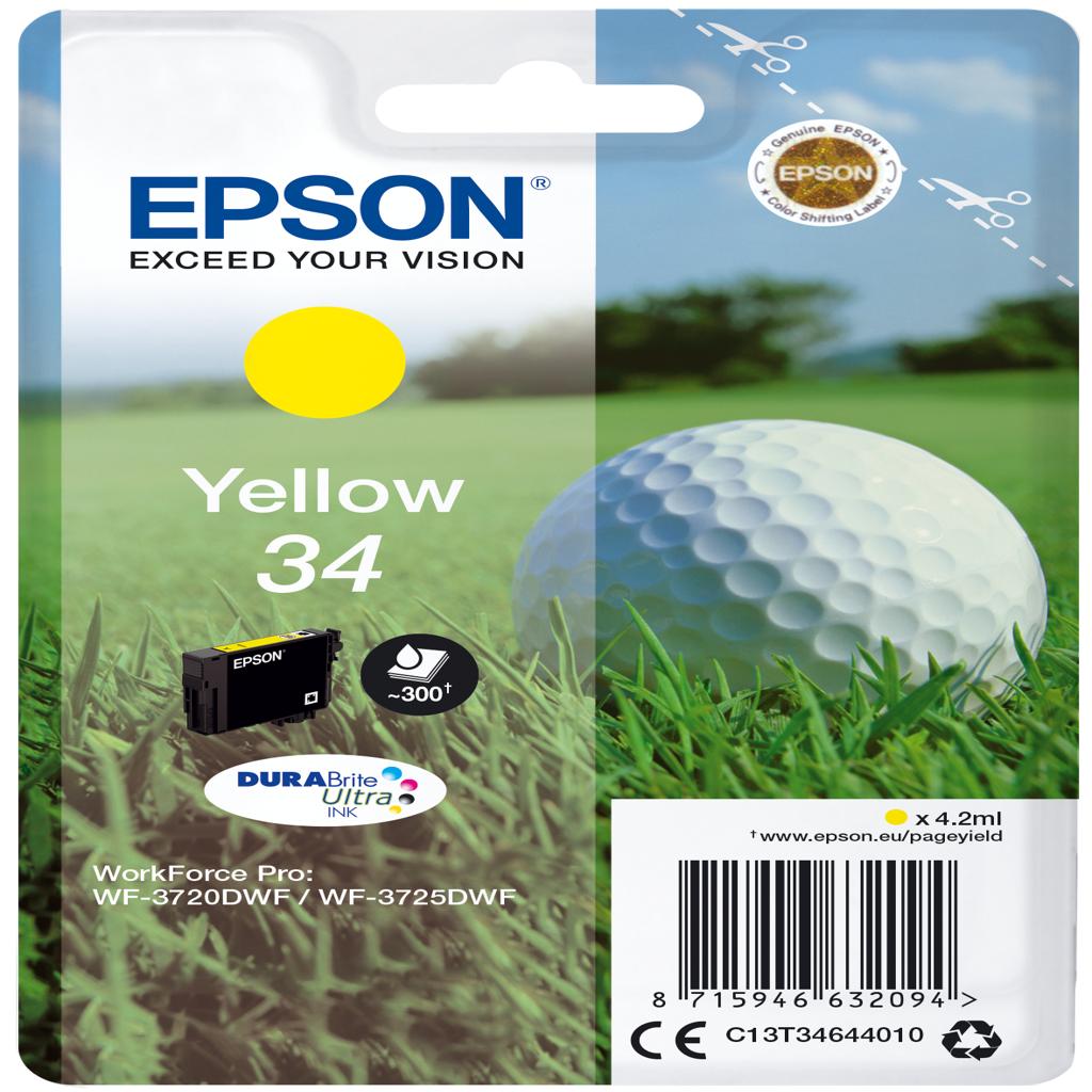 [33416] [C13T34644020] EPSON Singlepack Yellow 34 DURABrite Ultra Ink