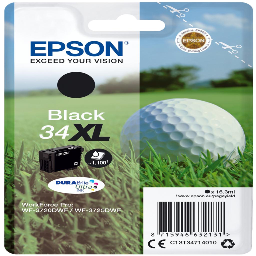 [33419] [C13T34714010] EPSON Singlepack Black 34XL DURABrite Ultra Ink