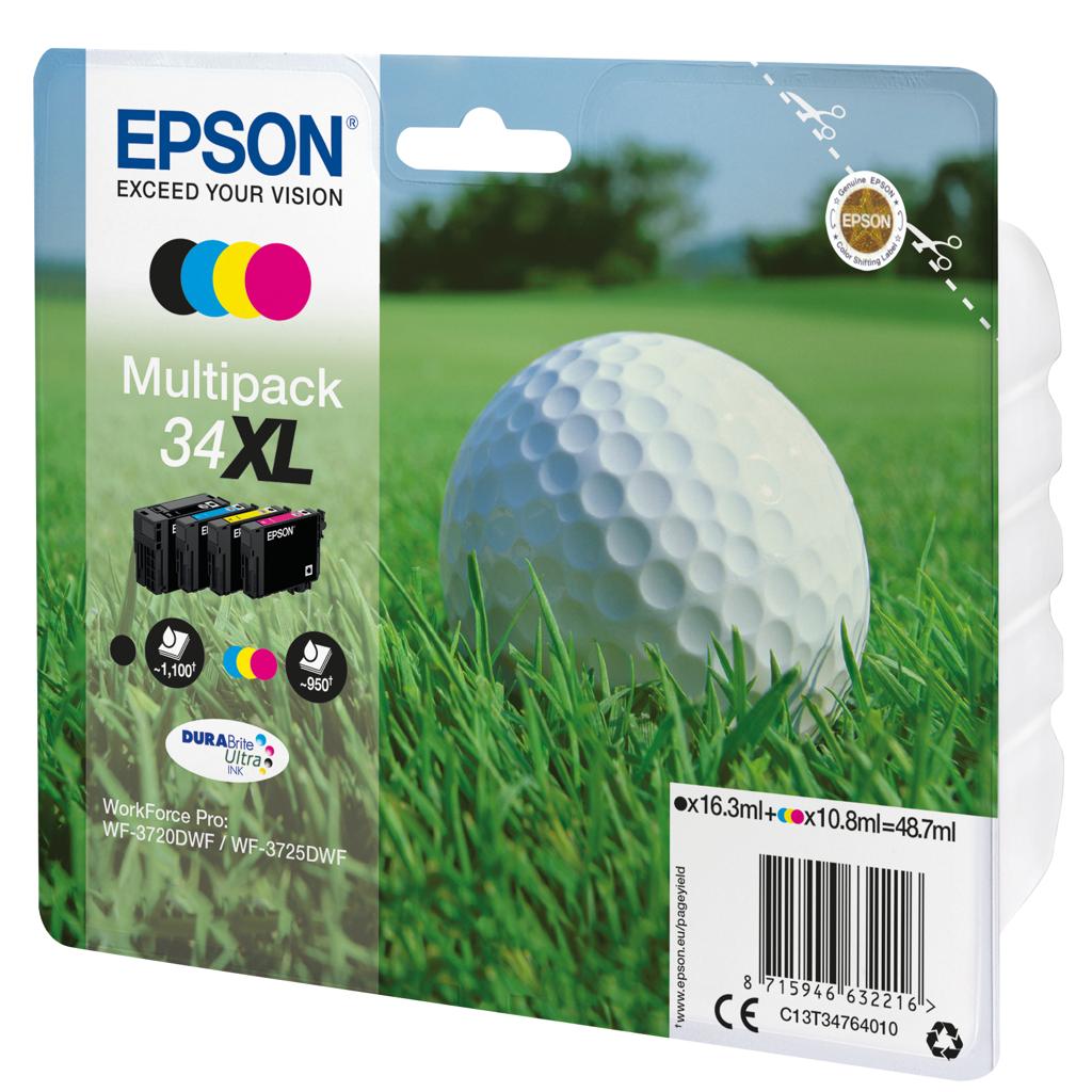 [33428] [C13T34764020] EPSON Multipack 4-colours 34XL DURABrite Ultra Ink