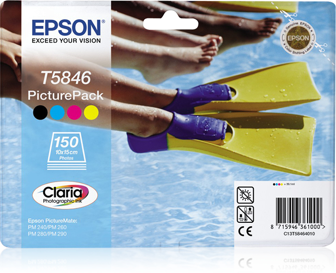 [9737] [C13T58464010] Epson PictureMate PM240/280 Pack Cartucho + Papel 150 Hojas