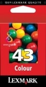 LEXMARK Z1520, Multifuncion X4850/6570/9350/9570 Cartucho Color nº43