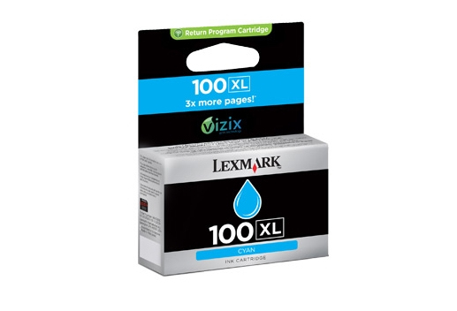 [12936] [14N1069E] LEXMARK S/305/405/505/605 PRO/205/705/805/905 Cartucho de tinta Cian Retornable nº100XL
