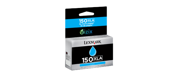 Lexmark Cartucho de tinta cian Alto Rendimiento 150XLA