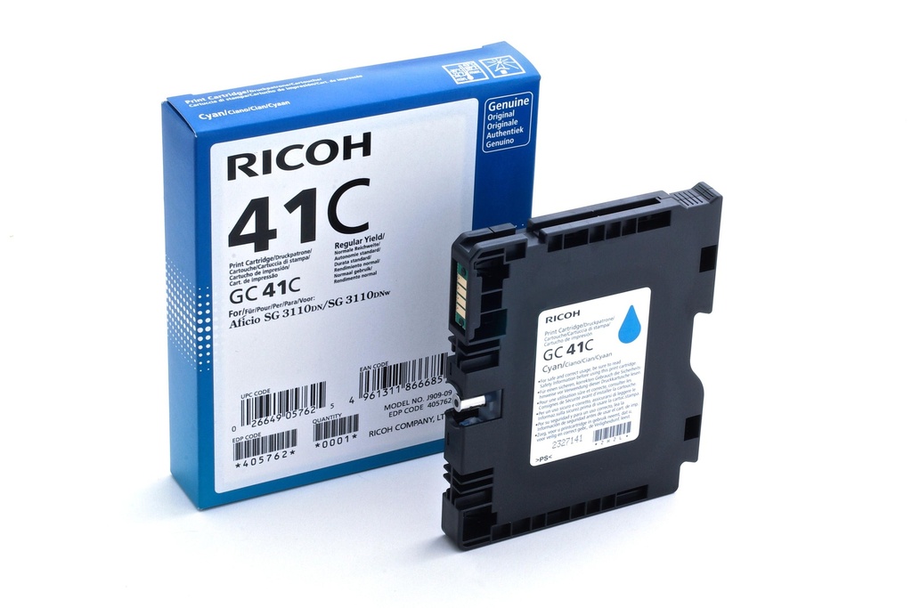 [15728] [405762] RICOH SG3110DN/3110DNW GC-41C Cartucho Cyan