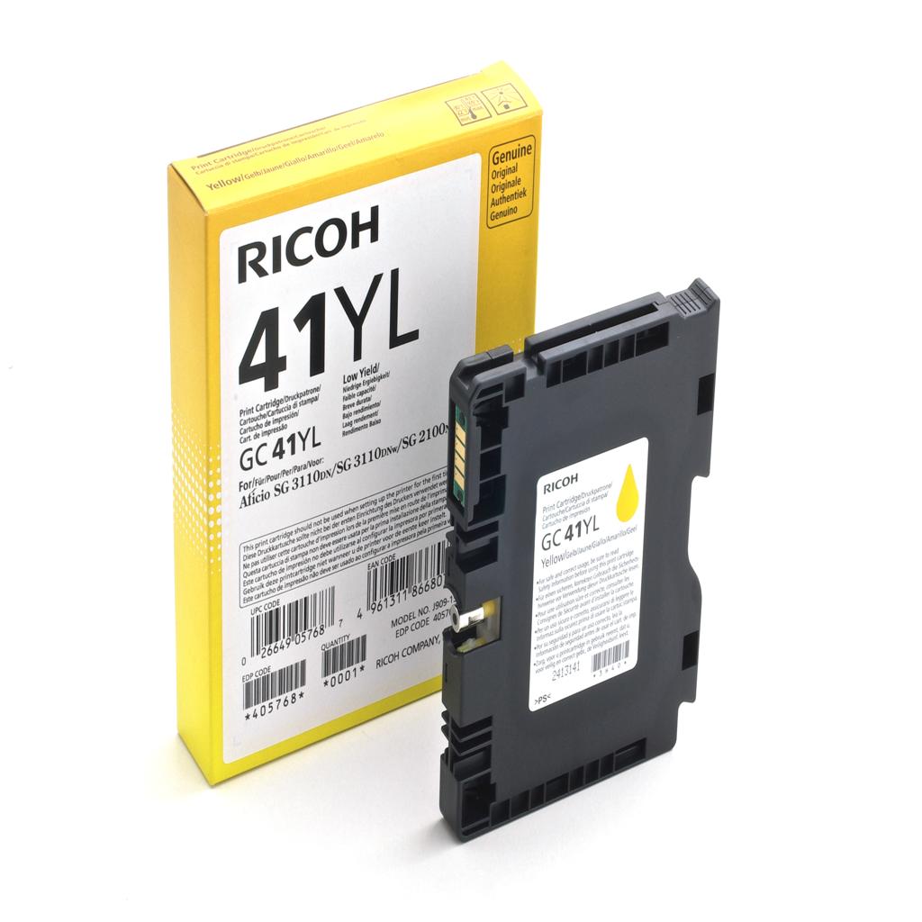 [17620] [405768] RICOH SG2100N/3110DN/3110DNW/3120B GC-41Yl Cartucho Amarillo