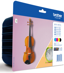 BROTHER Pack cartuchos Negro, Cian, Magenta y Amarillo  MFC-J4410DW/MFC-J4510DW, 1200 pag