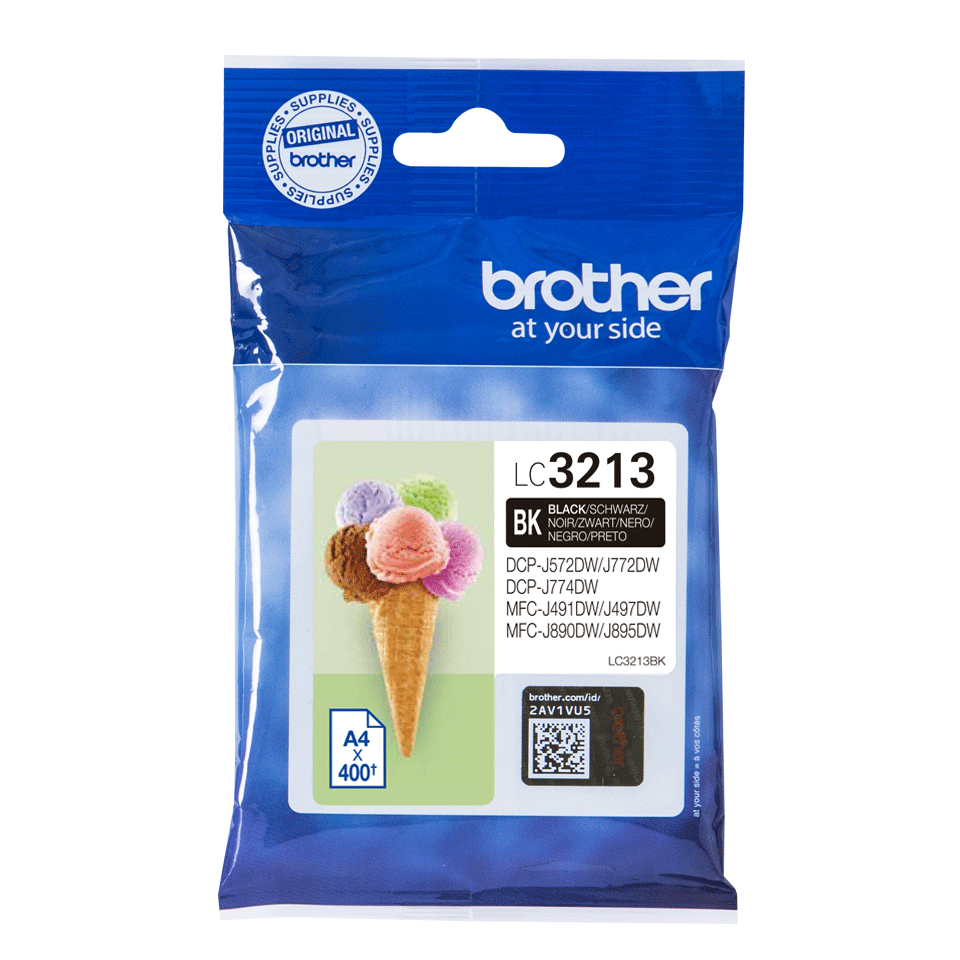 BROTHER Cartucho de tinta negro larga duracion BROTHER DCP-J572DW LC3213BK
