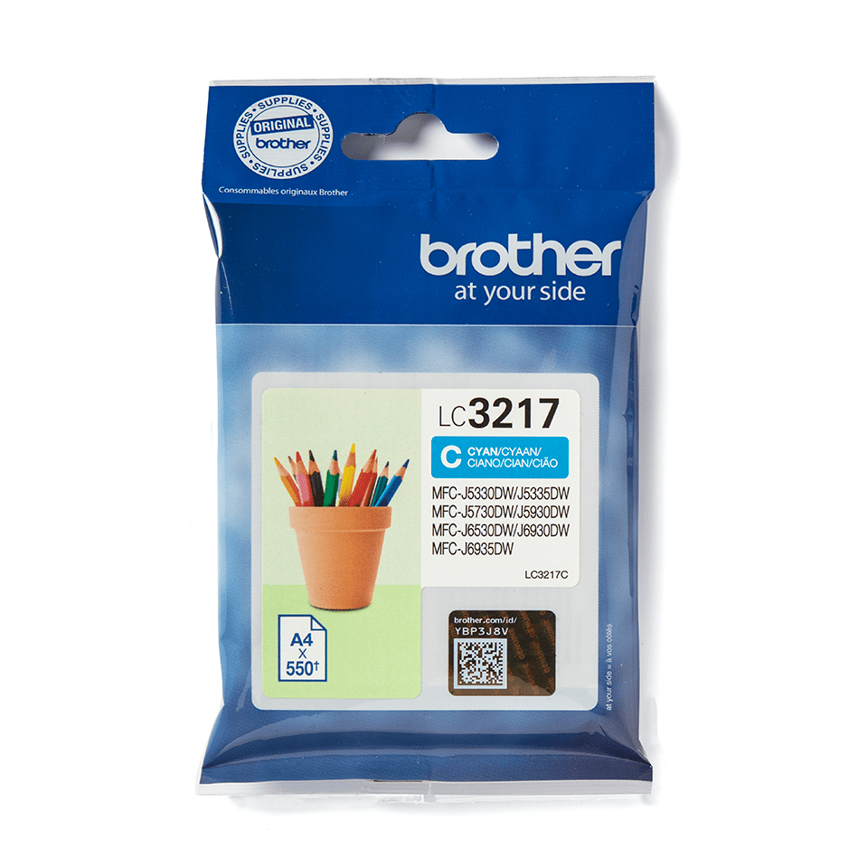 [31967] [LC3217C] BROTHER Cartucho de tinta cian para MFCJ5330,MFCJ6530DW,MFCJ6930DW