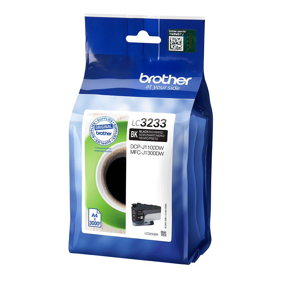BROTHER Cartucho de tinta NEGRA LC3233BK