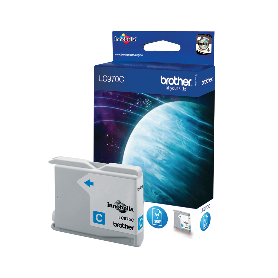 [11514] [LC970C] BROTHER  Cartucho de tinta cian  MFC/DCP-135/150C/235C/260C Cartucho Cian(300 pag.)