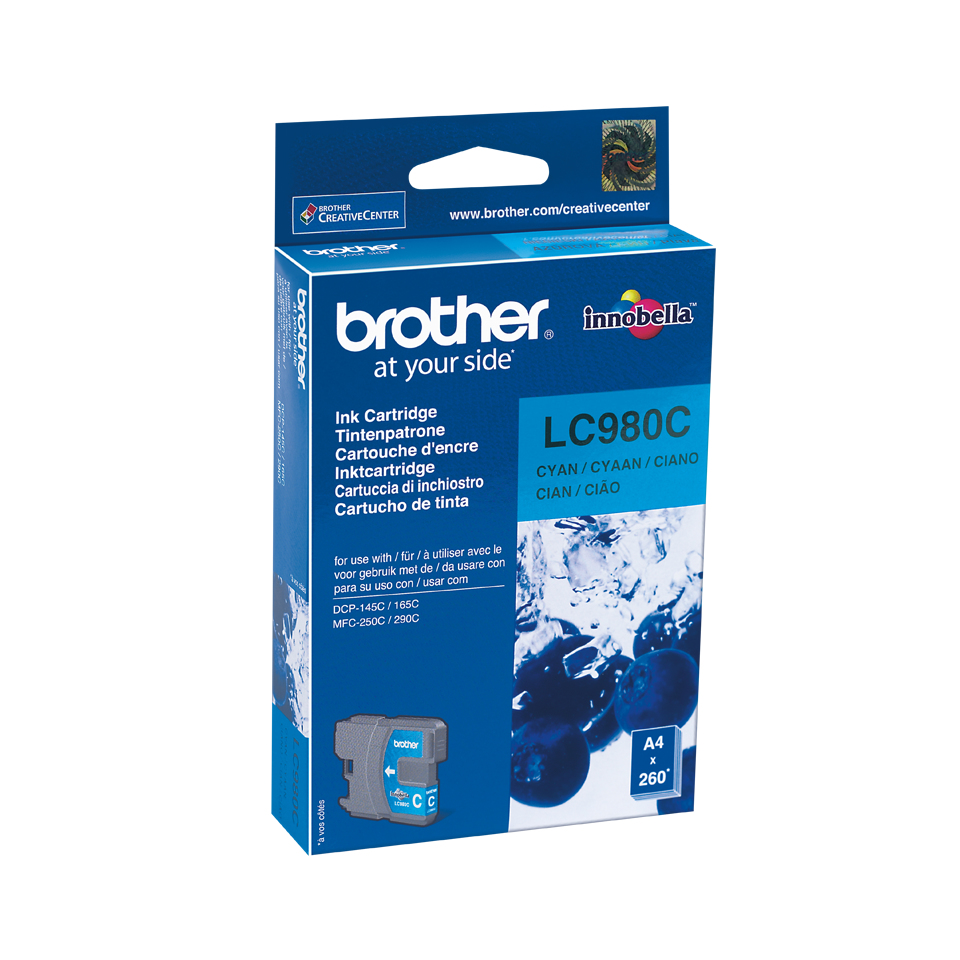 BROTHER  Cartucho de tinta cian    DCP-145C/DCP-165C, , 260 paginas