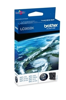 [12995] [LC985BKBP] BROTHER Cartucho de tinta negro DCP-J315W,  en blister