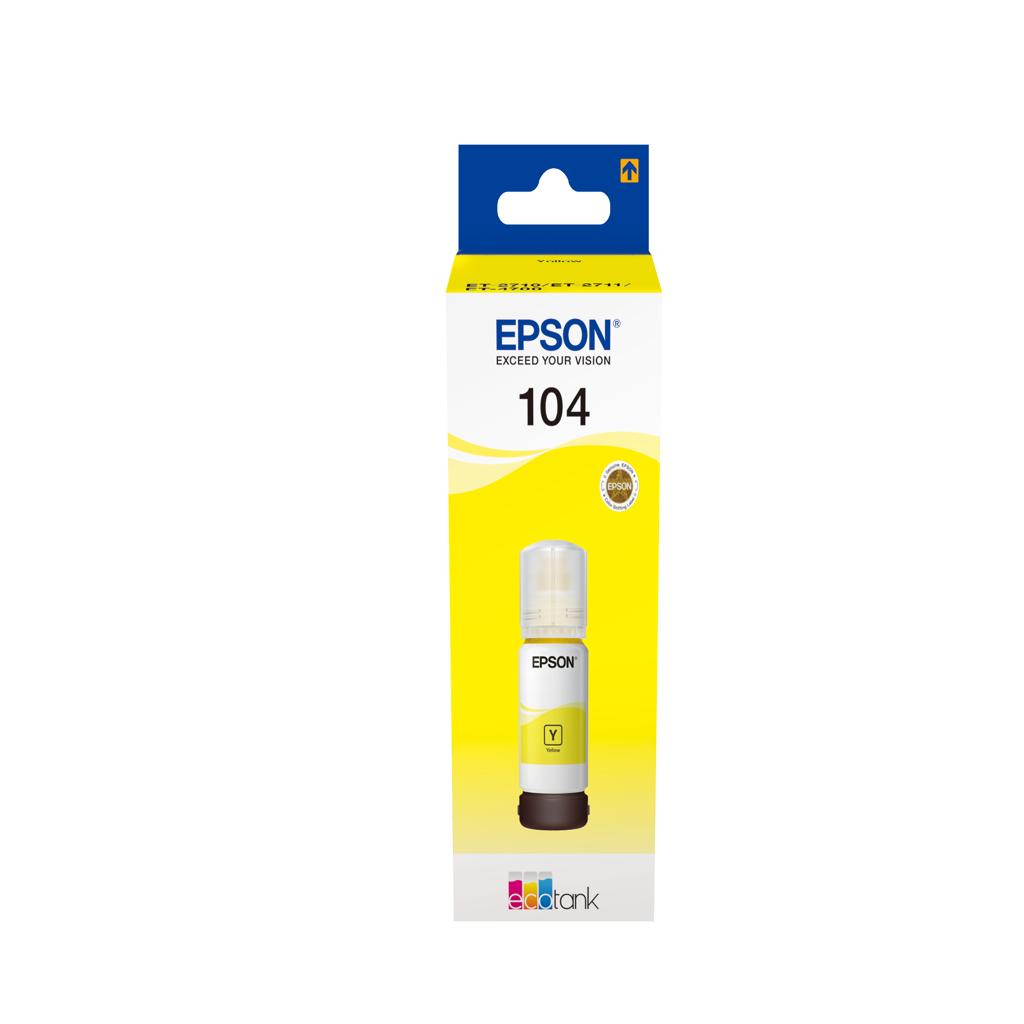 EPSON tinta 104 EcoTank Yellow ink bottle