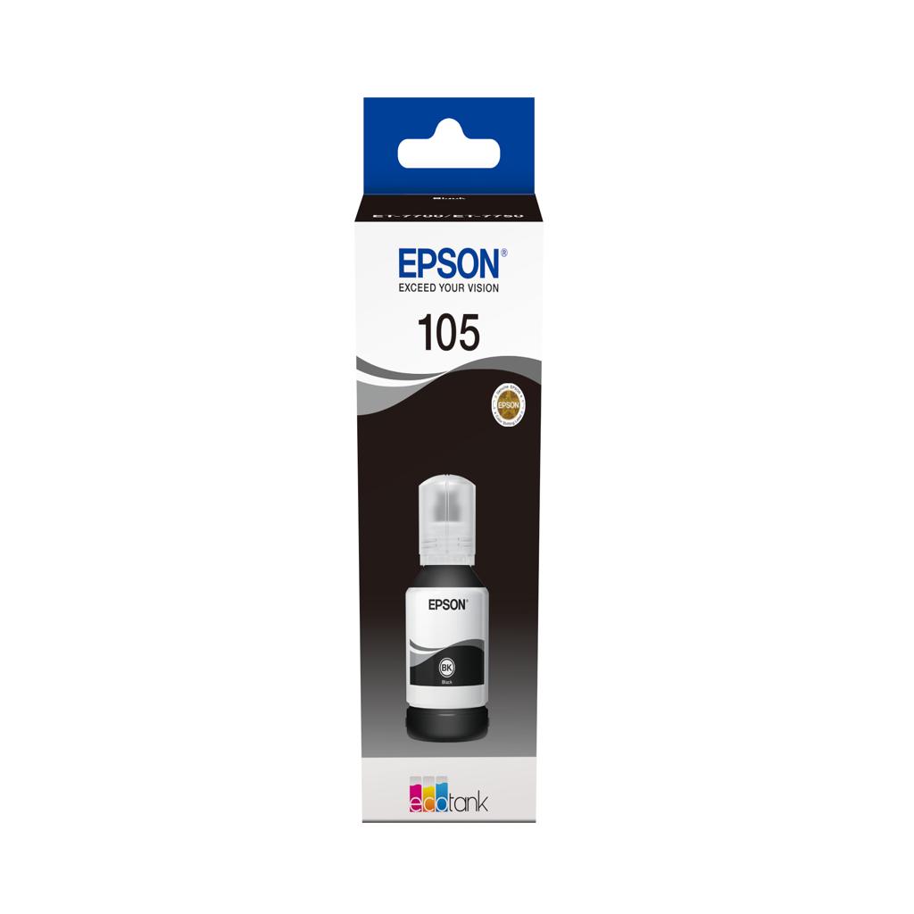 [33947] [C13T00Q140] EPSON 105 EcoTank Black ink bottle ET-7700 / ET-7750