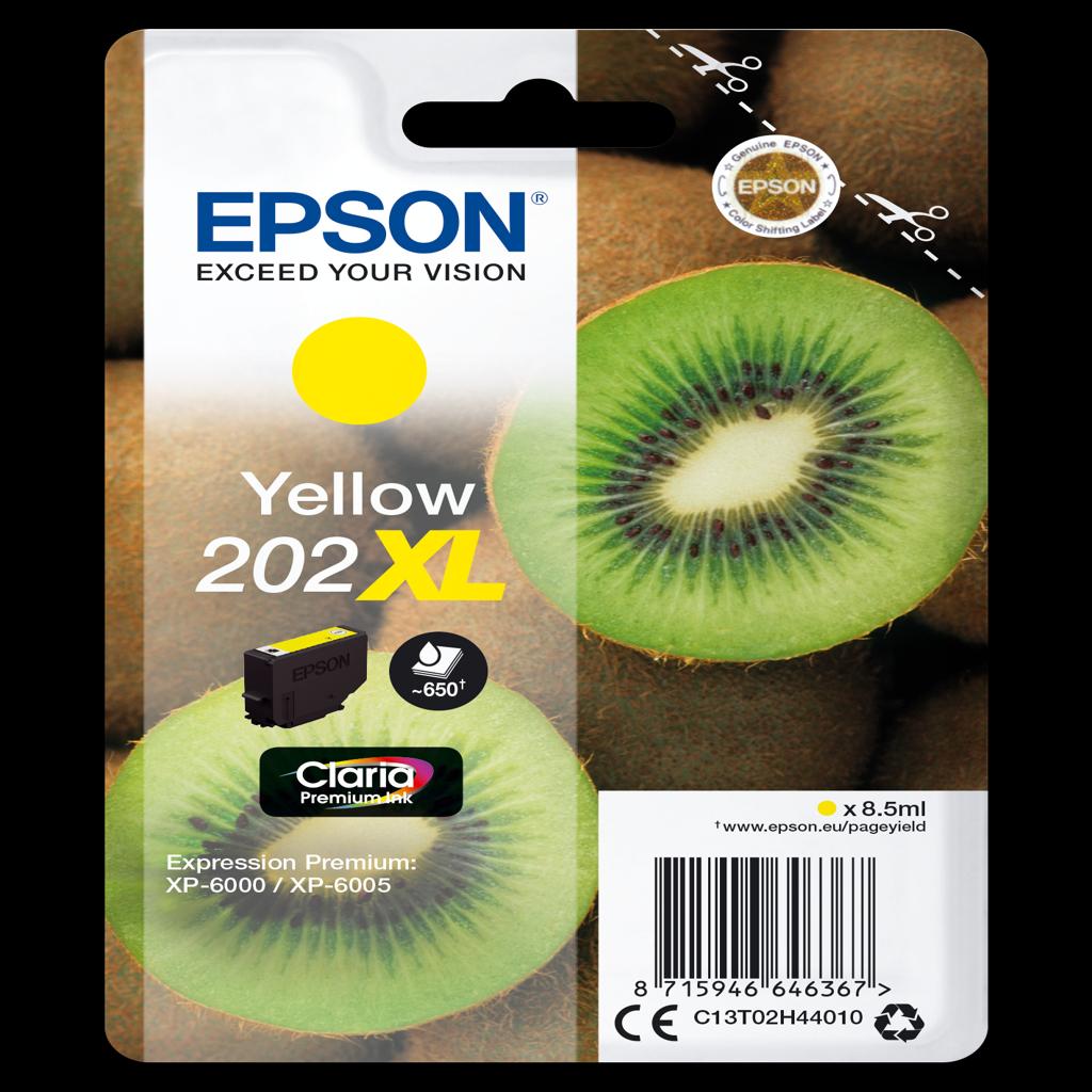 [34048] [C13T02H44010] EPSON Singlepack Yellow 202XL Claria Premium Ink
