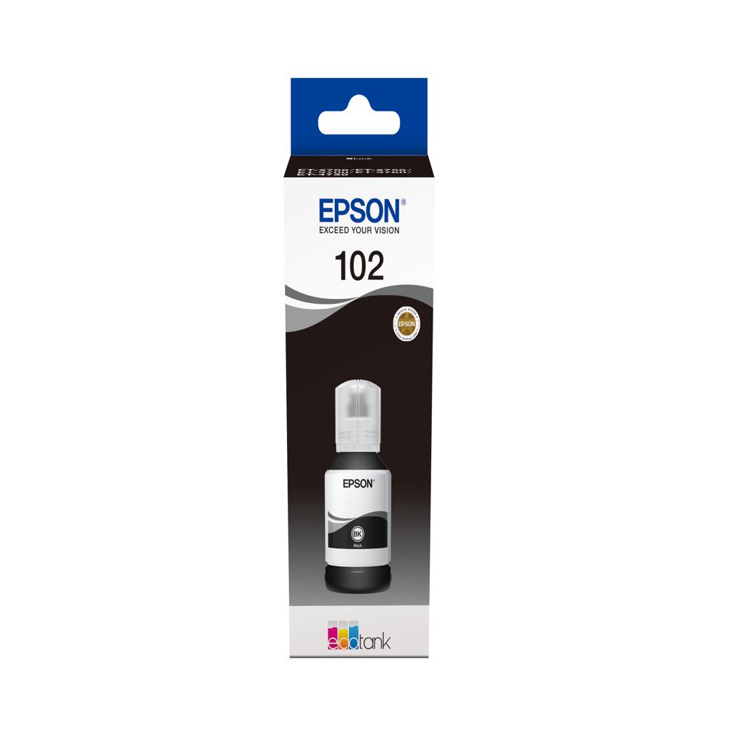 EPSON 102 EcoTank Black ink bottle ET-2700/ ET-2750/ET-3700 /ET-3750 /ET4750