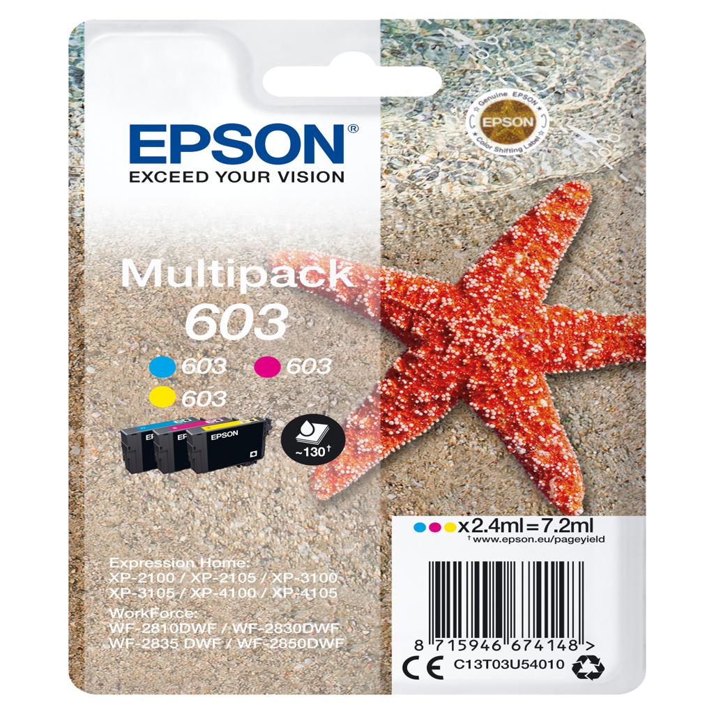 [37524] [C13T03U54010] EPSON tinta MultiPack Std Estrella de mar 3 tintas 603 No Tag Multi