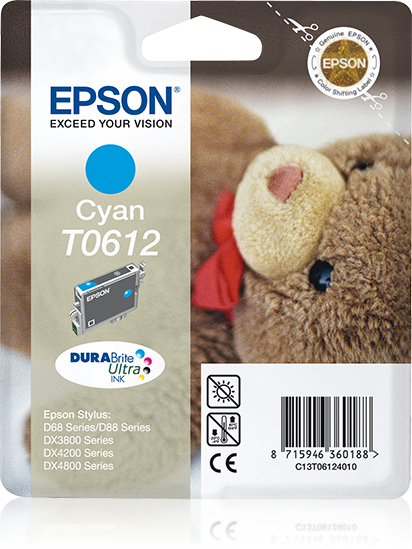 [35082] [C13T06124020] Epson Stylus D-66/88, DX-3800/DX-4800 Cartucho Cian (Radiofrecuencia)
