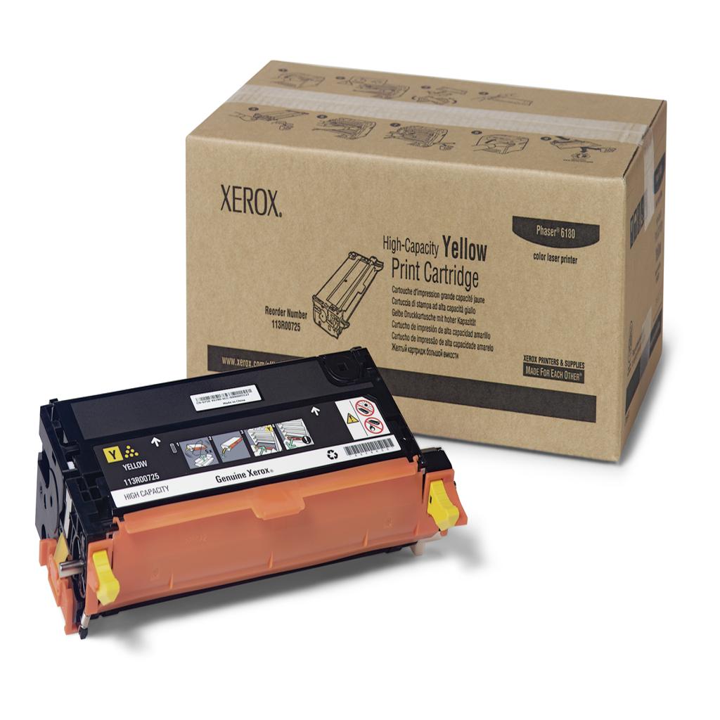[11523] [113R00725] XEROX TEKTRONIX Phaser 6180 Toner Amarillo  Alta Capacidad (6.000 pag.)