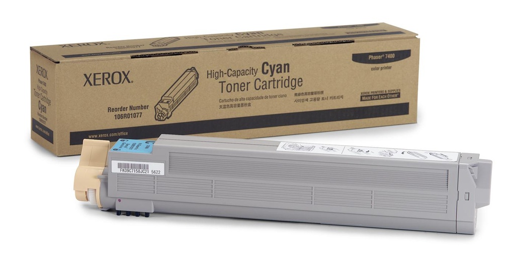 [8934] [106R01077] XEROX Toner TEKTRONIX Phaser 7400 Cian gran capacidad